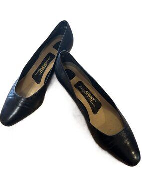 Vintage Easy Spirit, Leather, Close-Toe, Black Pumps size 9.5